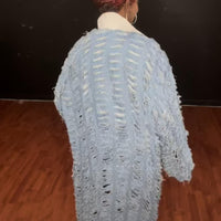 Frayed Denim Duster/Jacket