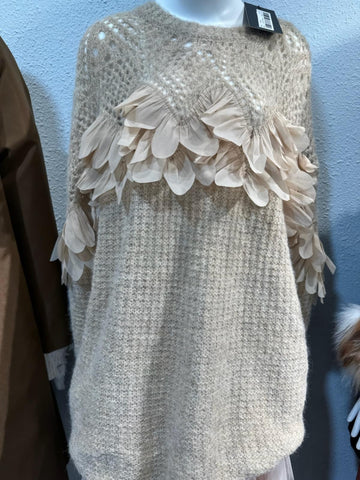 Knitted Petal Sweater