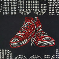 Chucks & Pearls Graphic Studded Tee